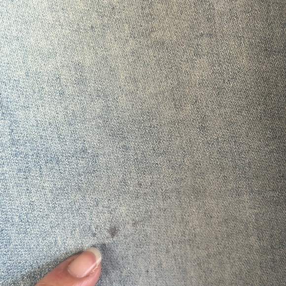 Vintage Genes Black Slim Fit Blue Medium Wash Bermuda Denim Shorts Size W30 - Picture 16 of 16